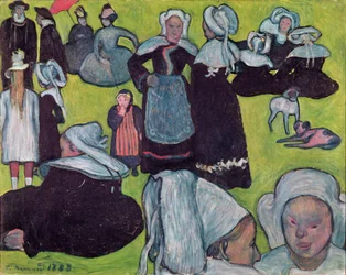 Bretons in a Field or, The Pardon
